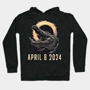 Total Solar Eclipse Crocodile & Sun Totality April 8 2024 Hoodie